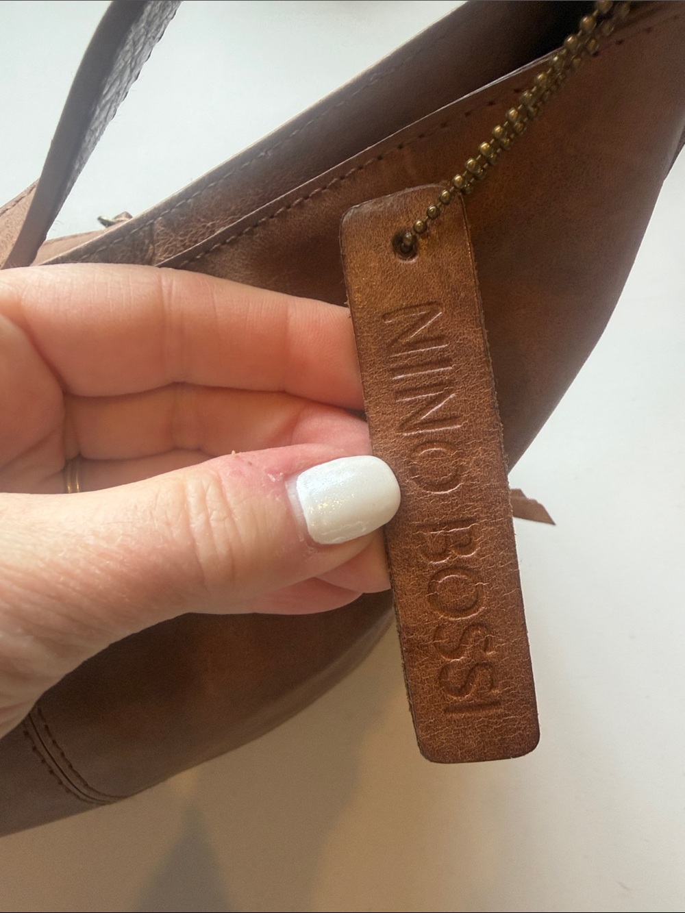 Nino Bossi Leather Shoulder Bag purse - Picture 3 of 9